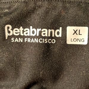 Betabrand XL Long Black Yoga Flare Pants